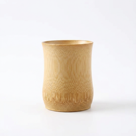 (2 pcs)Handmade Bamboo Cup, 100% Natural